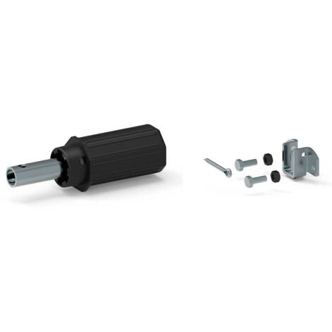 Slid'Up By Mantion – Embout d'axe pour tube octogonal 40 mm – Support inclus – Longueur 90 mm – Capacité 8 kg – Tube Ø16 mm