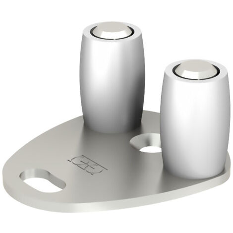 Slid'Up By Mantion – Guide à visser pour porte jusqu'à 90 kg – Pour rainure ou profil U 14-30 mm – Dimensions 46 x 36 x 25 mm – Garantie 5 ans