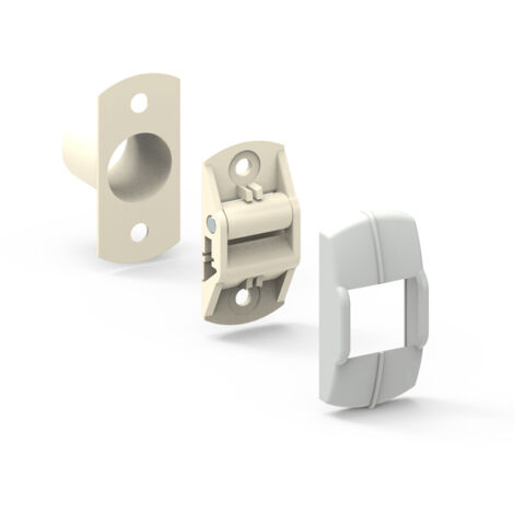 Slid'Up By Mantion – Guide sangle vertical pour sangle jusqu'à 15 mm – Fixation par vis – Dimensions 22 x 45 mm – Polyamide blanc RAL 9010