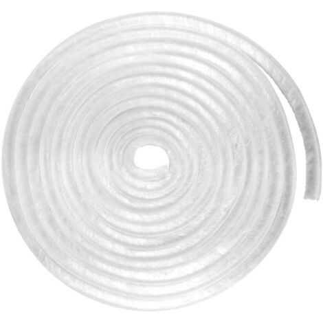 Slid'Up By Mantion – Joint brosse adhésif blanc 12 mm – Longueur 5,5 m – Largeur 6,9 mm – Pour portes de placard et séparation – Fermeture amortie