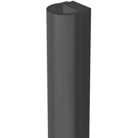 Slid'Up By Mantion – Joint demi-lune adhésif noir 6 mm – Pour espaces confinés – Longueur 2,5 m – Fixation facile pour portes et fenêtres