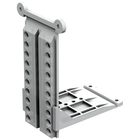 Slid'Up By Mantion – Kit de fixation sous pente – Lot de 2 pièces à angle droit – Adapté pour rails sous pente – Perforations multiples pour angles variés