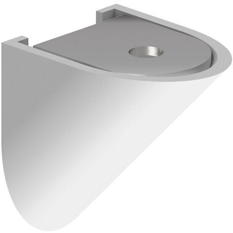 Slid'Up By Mantion – Lot de 16 taquets d'assemblage blanc en acier – Équerres de fixation pour meubles – Cache plastique pour finition parfaite