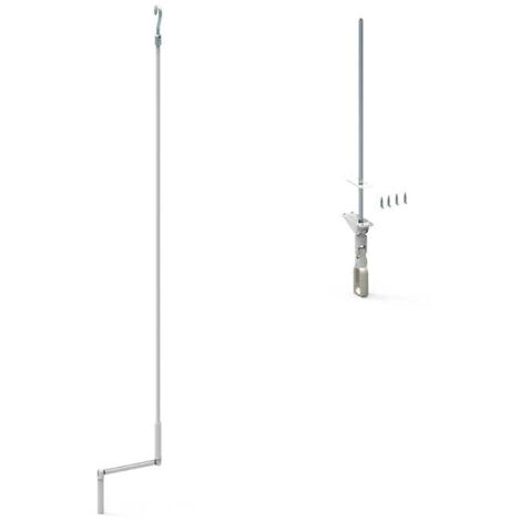 Slid'Up By Mantion – Manoeuvre de secours pour volet roulant motorisé – Manivelle à crochet 1200 mm – Tige 6 pans 7 mm – Utilisation intérieure