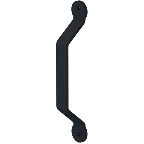 Slid'Up By Mantion – Poignée trapézoïdale noire type Barn Door 255 x 35 mm – Finition noir mat – Pour bois dur et teck – Garantie 5 ans