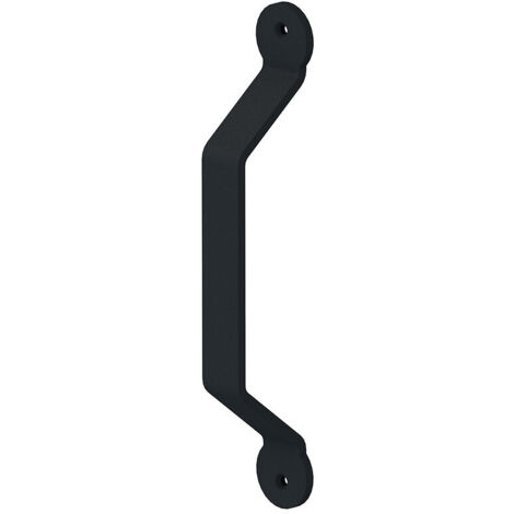 Slid'Up By Mantion – Poignée trapézoïdale noire type Barn Door 255 x 35 mm – Finition noir mat – Pour bois dur et teck – Garantie 5 ans