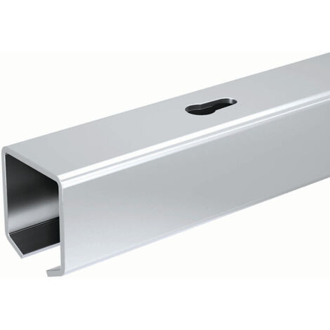 Slid'Up By Mantion – Rail de porte coulissante en acier galvanisé 1,95 m – Pour portes jusqu'à 60 kg – Section 27x24,5 mm – Percé tous les 110 mm