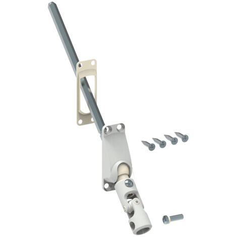 Slid'Up By Mantion – Sortie de caisson pour volet roulant 60° – Tige 6P7 – Embase étroite pour caisson tunnel et rénovation – Fixation 4 vis