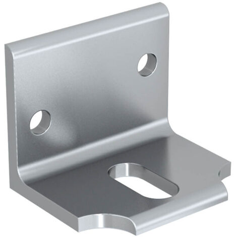 Slid'Up By Mantion – Support équerre en acier zingué pour fixation murale rail coulissant – Dimensions 40 x 50 x 40 mm – Pour vis M10 – Garantie 5 ans