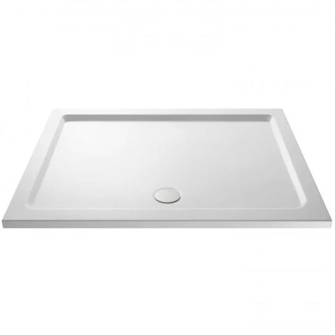Slim 1400 x 760 Rectangular Stone Resin Shower Tray For Wetroom Enclosure