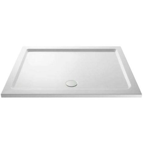 Slim 1400 x 800 Rectangular Stone Resin Shower Tray For Wetroom Enclosure