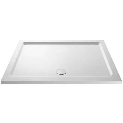 Slim 1500 x 760 Rectangular Stone Resin Shower Tray For Wetroom Enclosure