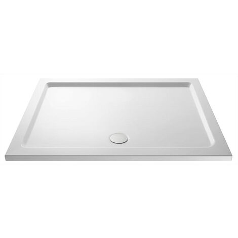Slim 1600 x 700 Rectangular Stone Resin Shower Tray For Wetroom Enclosure