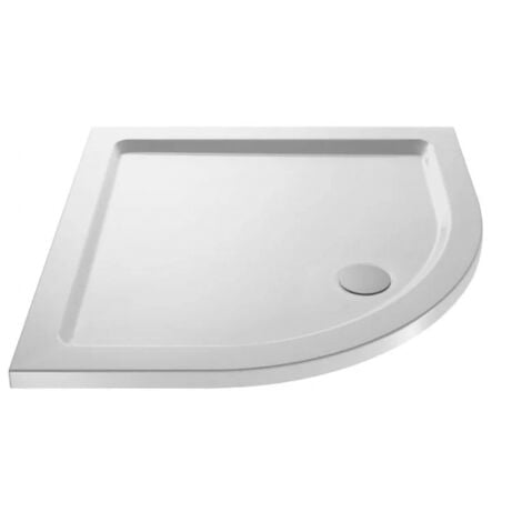main image of "Slim 760 X 760 Quadrant Stone Resin Shower Tray For Wetroom Enclosure"