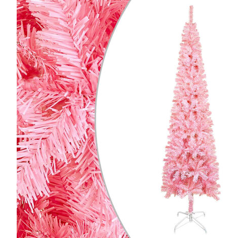 Slim Christmas Tree Pink 210 cm