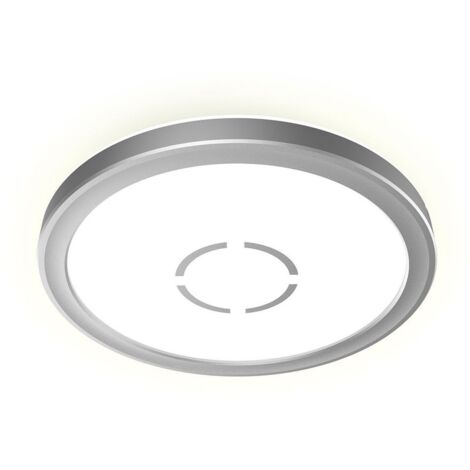 Slim LED Panel, Ø 19 cm, 1400 LUMEN, 12 WATT, Silber, Briloner Leuchten