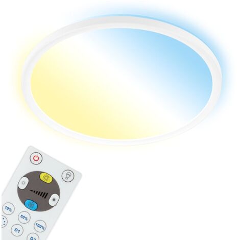 SLIM PLAFONIERA LED RETROILLUMINATA BIANCA DIAM. 30CM 18W 4000K 2400LM