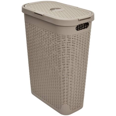 Slim rattan korb 40l leinen - 5five