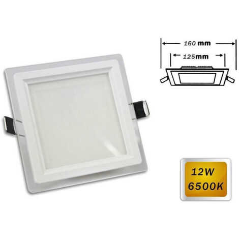 Slim Recessed Square Led Panel 12watt White Light 6500k 3000k 4000k P-125eq