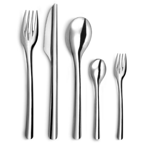 Slim2-60 posate riutilizzabili e riciclabili per 12 persone