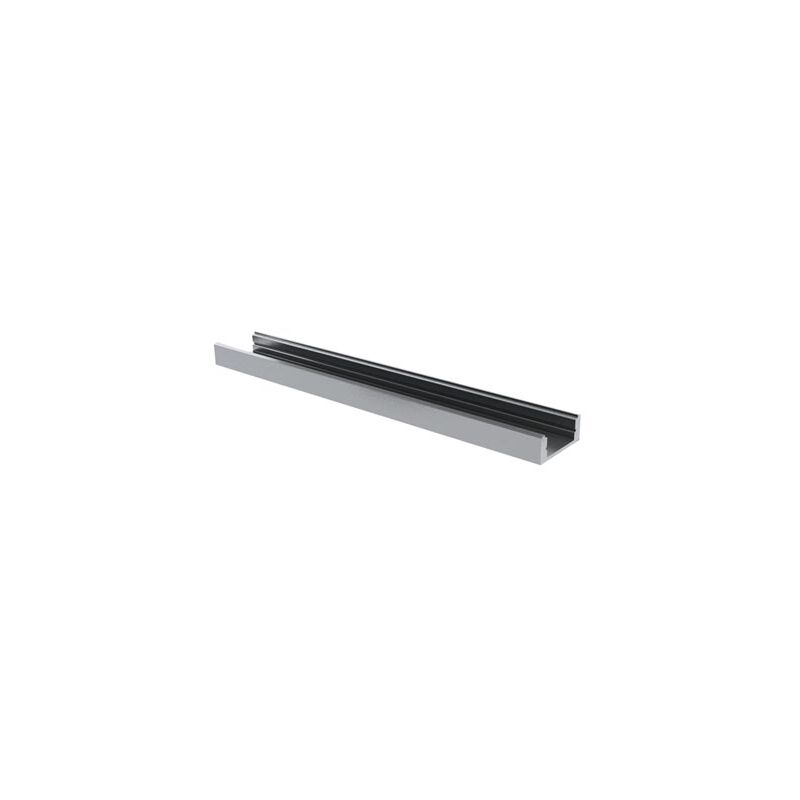 Image of Slimline 7 mm - profilo in alluminio per strisce LED - grigio argento - 2 m