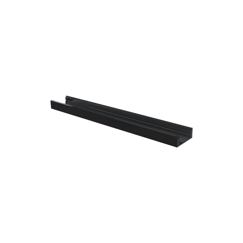 Image of Ledson - Slimline 7 mm - profilo in alluminio per strisce led - nero - 2 m