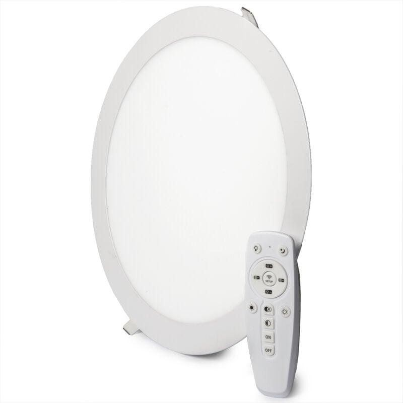 Panneau led 24 w 2400 lm avec télécommande (intensité-CCT) 40 000 h [HO-PL-24W-RC]