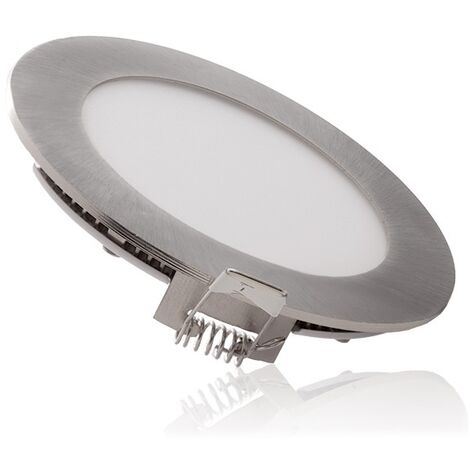 Slimline Downlight 6W 449Lm  3000ºK Circolare Nickel Satinato 50.000H [GL-CL-R6N-WW]