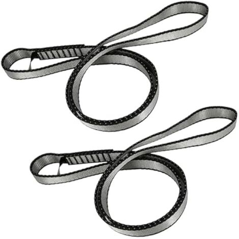 Sling Nylon - 18 mm - Résistance 23 kN - Pour Escalade Rocheuse, Alpinisme, Randonnée, Secours - 60 cm ou 120 cm