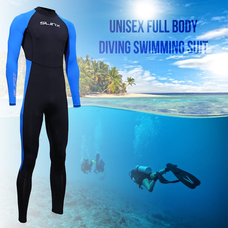 Unisexe Full Body Plongee Natation Surf Chasse sous-marine Combinaison humide Protection UV Snorkeling Surf Combinaison de natation, modele: XL