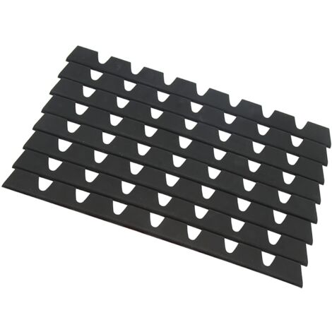 Sliplo Voiture Extérieur 8 Pièces Pare-chocs Avant Grattage Garde Ensemble Caoutchouc Noir Universel Pare-chocs Anti-rayures Protecteur