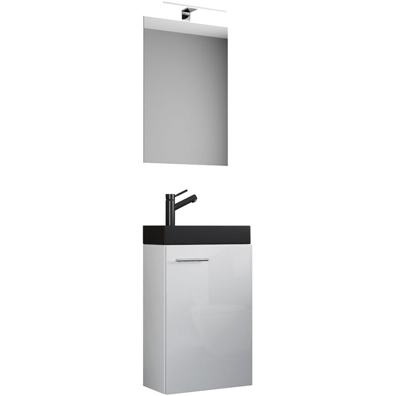 Ebuy24 - 3tlg Waschtisch Slito Sp Schmal Schwarz