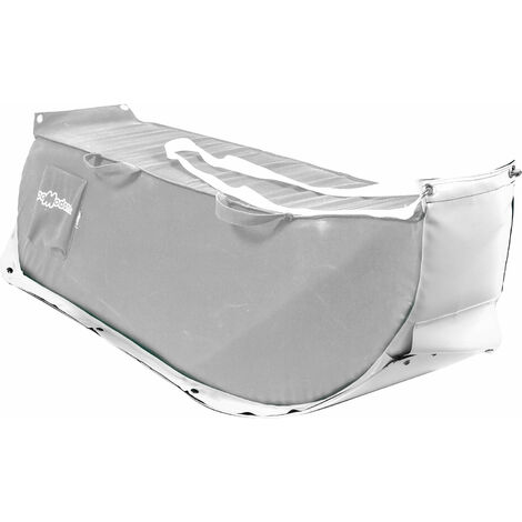 Slitta per Neve 135x38x34 cm in Acrilico Pomodone Slittone Bianco