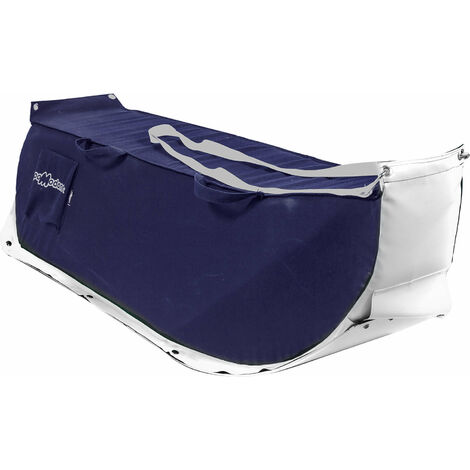 Slitta per Neve 135x38x34 cm in Acrilico Pomodone Slittone Blu