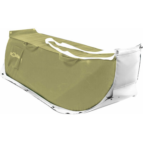 Slitta per Neve 135x38x34 cm in Acrilico Pomodone Slittone Sabbia