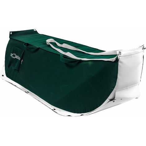 Slitta per Neve 135x38x34 cm in Acrilico Pomodone Slittone Verde