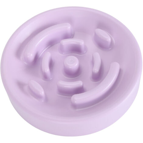 Slow Feeder Dog Bowl Interactive Puzzle Slow Feeding Pet Bowl Prevent Choking Dog Dishes for Medium Small Dogs Violet