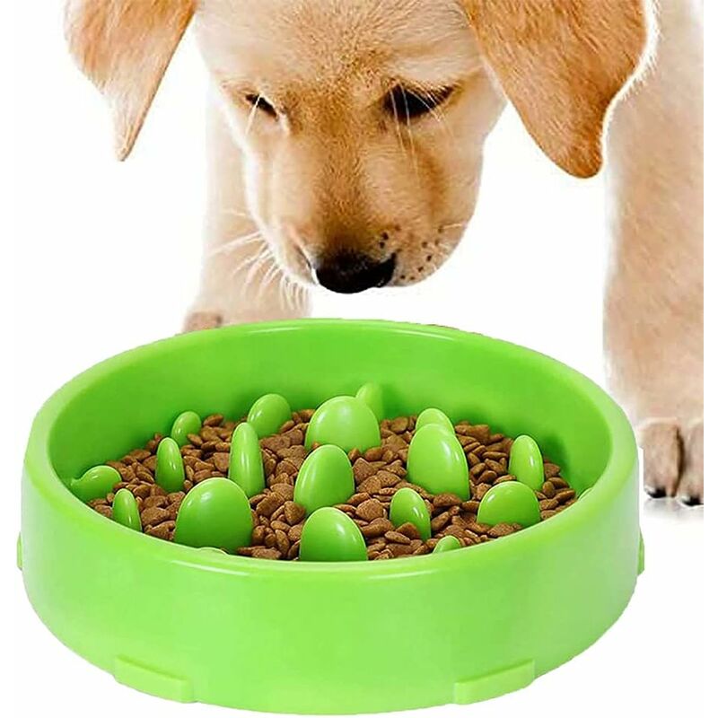 Slow Feeding Bowl für Hunde, Slow Feeding Bowl, Anti Glutton Bowl für Hunde und Katzen, fördert gesunde Ernährung und langsame Verdauung (Rosa)