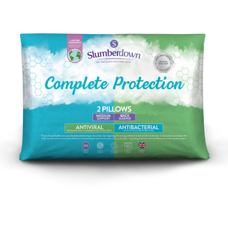 Slumberdown Complete Protection Anti Viral Pillow Protector, 2 Pack