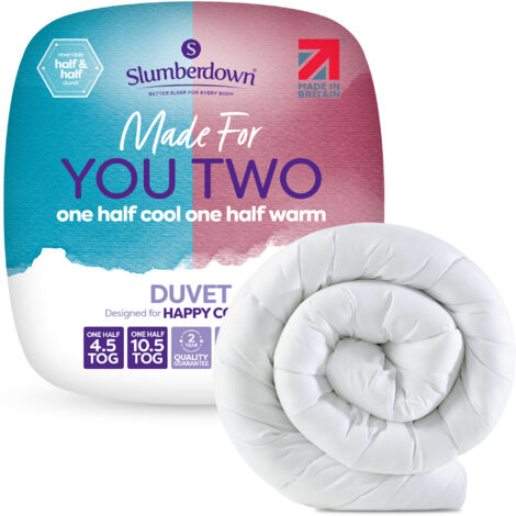 Slumberdown Made For You Two Duvet, 4.5/10.5 Tog, King