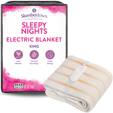 Slumberdown Sleepy Nights Electric Blanket, King