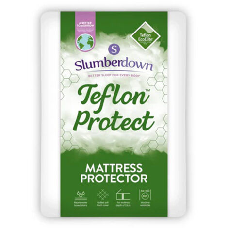 Slumberdown Teflon Mattress Protector, Double