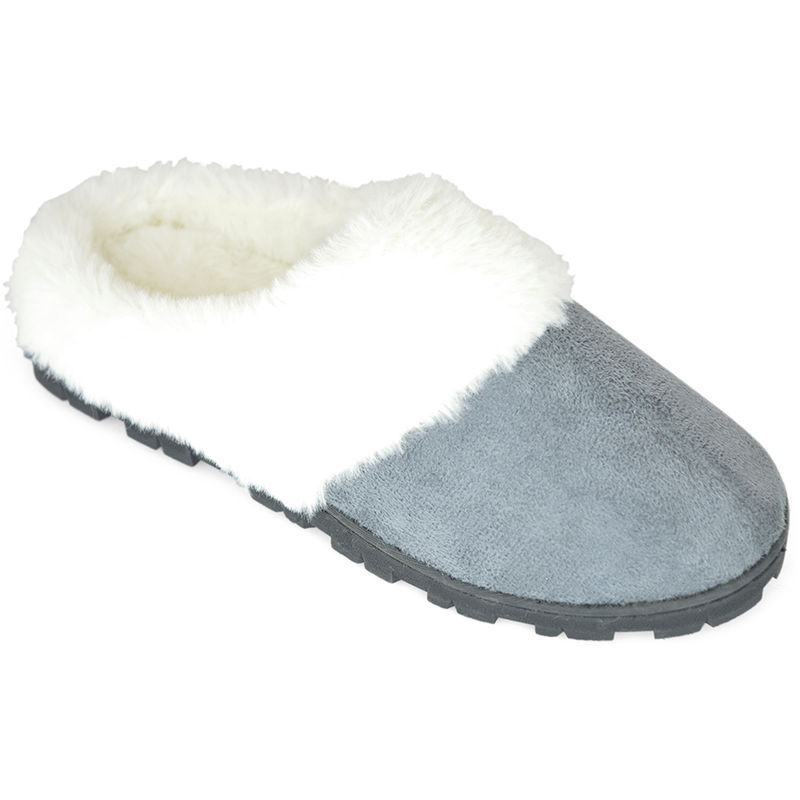 SlumberzzZ Womens Memory Foam Faux Fur 