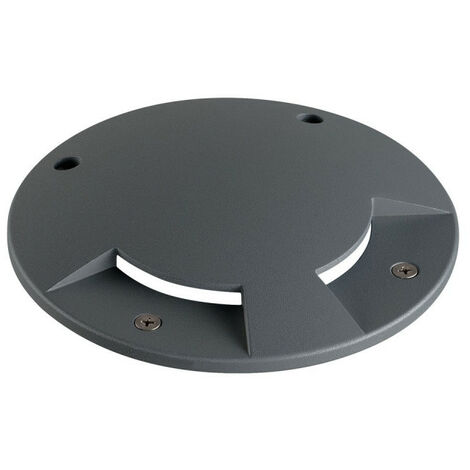 SLV – Cache BIG PLOT rond 1001262 – 2 fenêtres – Aluminium anthracite – Pour luminaires extérieurs – Solution esthétique durable