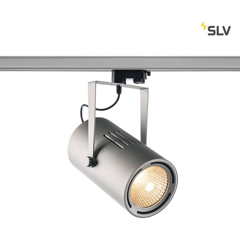 SLV Euro LED Spot Track Silber 60° inkl. 3P.-Adapter