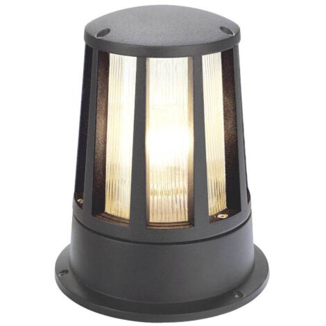 SLV – Lampadaire d'extérieur 230435 LED E27 100 W – Aluminium anthracite – Indice de protection IP54 – Pour terrasses et jardins