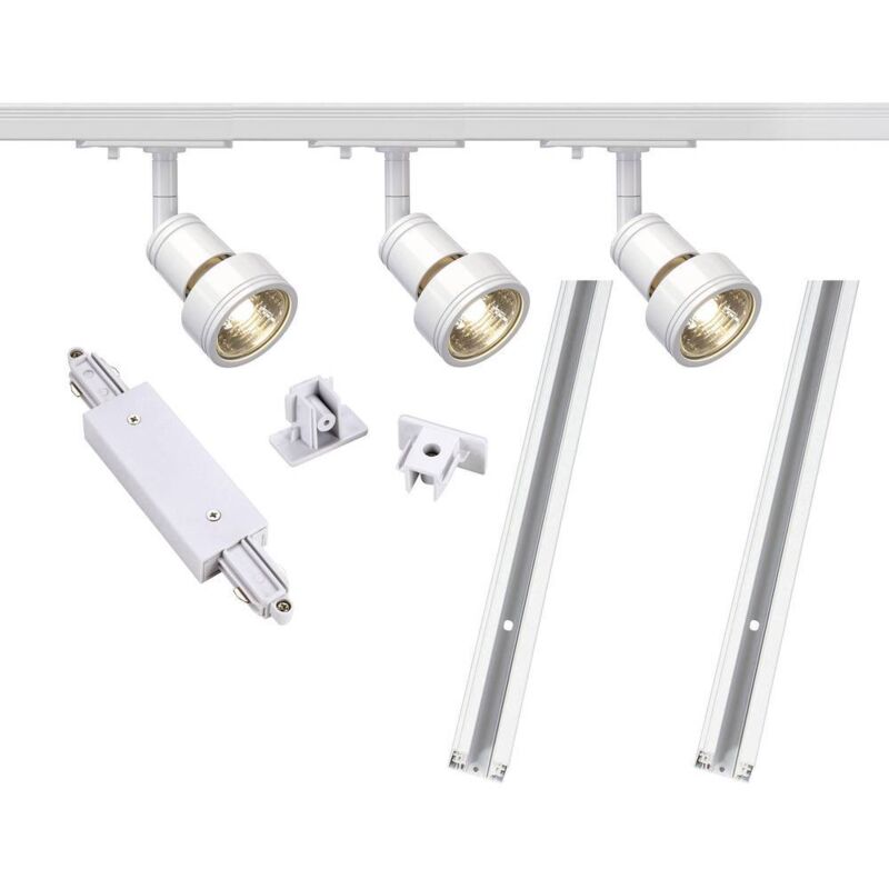 Système complet 1 phase ensemble à haute tension LED GU10 blanc SLV Système complet 1 phase ensemble à haute tension LED GU10 blanc SLV