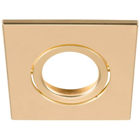 Slv universal downlight square swivel cover 8.8x8.8x0.35cm gold - 1007194