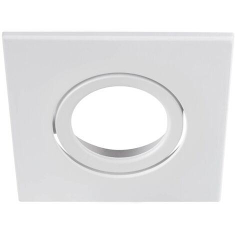 Slv universal downlight square swivel cover 8.8x8.8x0.35cm white - 1007185