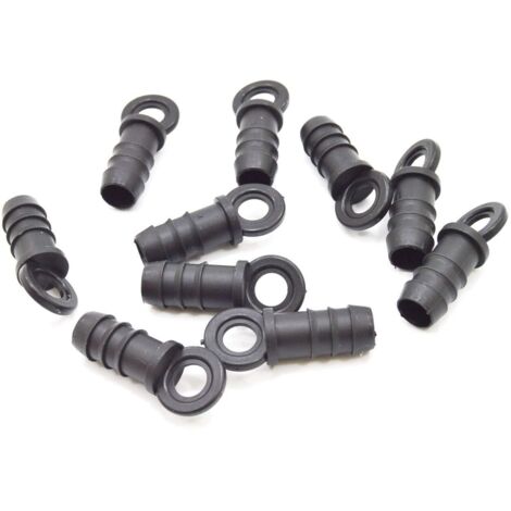 S&M Tappo Final – Goccia 16 mm, Blister da 10 Pezzi, 4.5 x 8.5 x 12 cm, Colore: Nero